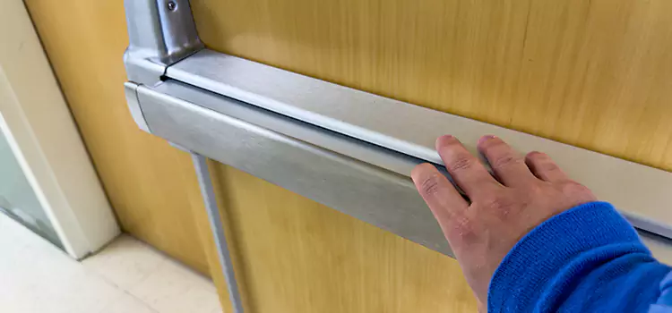 Installing a Push Bar on a Door Wasco